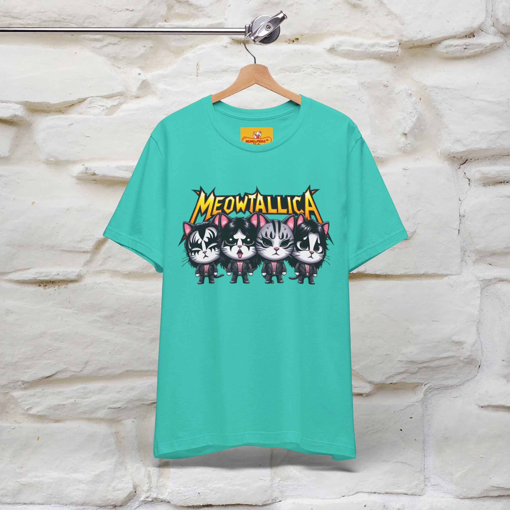 Meowtallica T-Shirt | Rock-Inspired Cat Tee| Nunu&Miao Studio - Nunu&Miao Studio