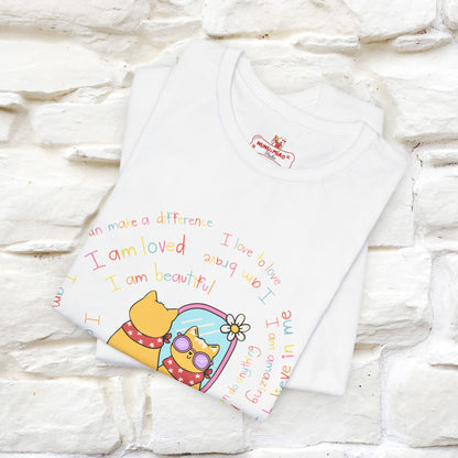 ''Self Positive Affirmation''  Cat T-shirt for Women 100% Cotton*