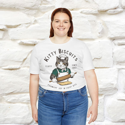 Kitty Biscuits Crunchy Joy T-Shirt | Cat Lover’s Delight for Men & Women | 100% Cotton*