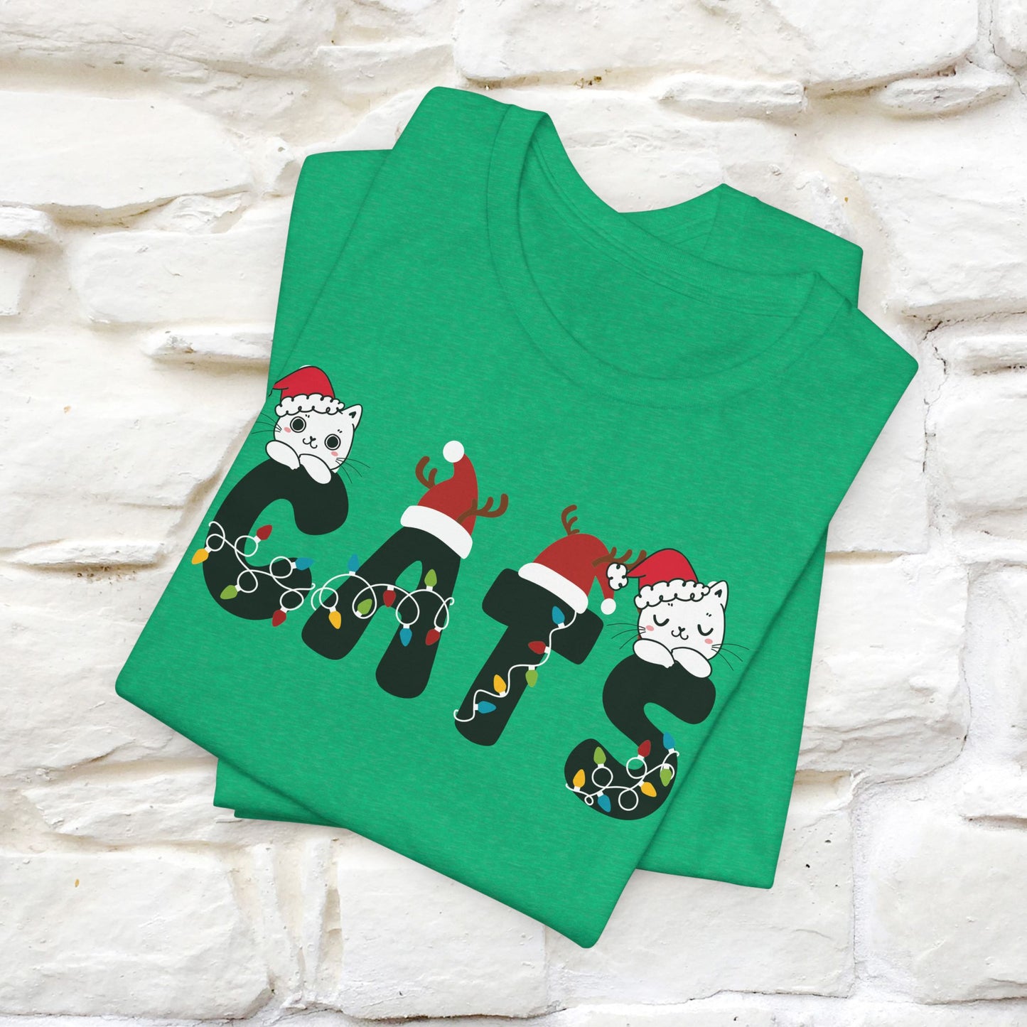 “Cats Christmas T-Shirt | Festive Cat T-Shirt for Men & Women | 100% Cotton”