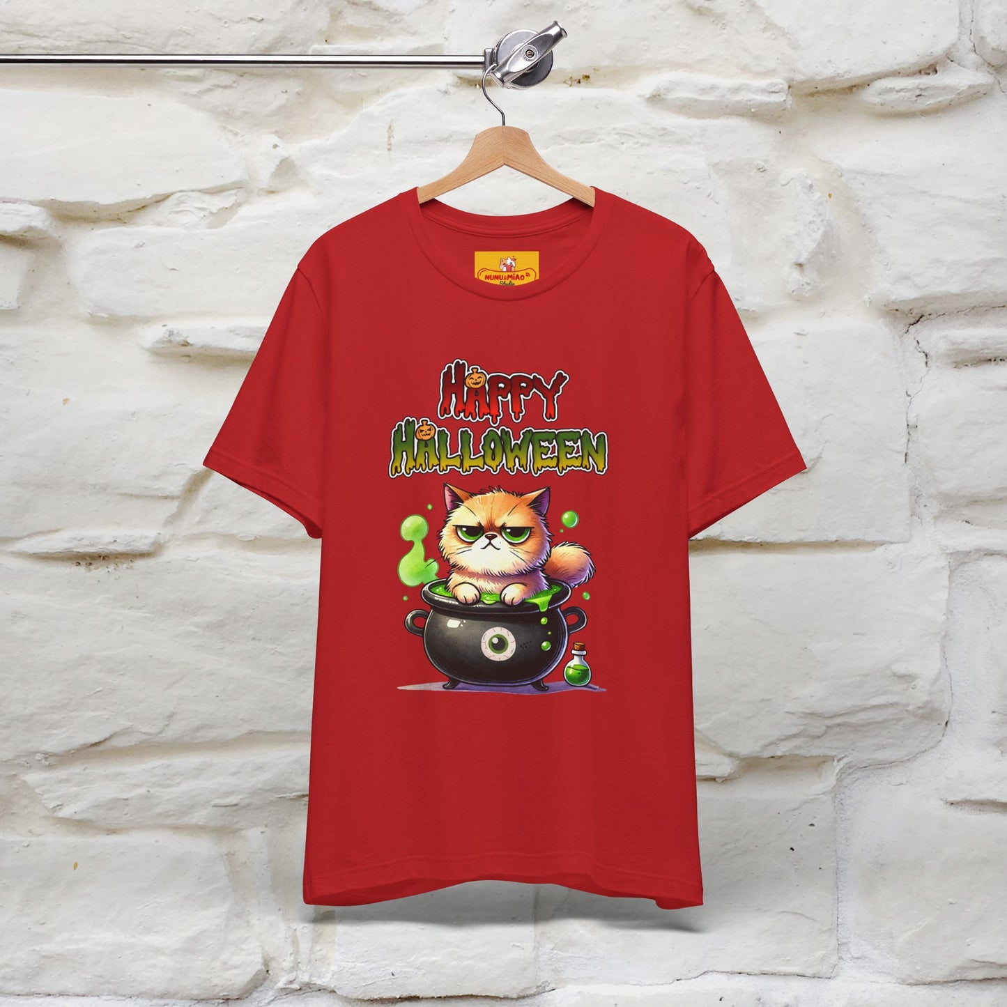 "Angry Cat Happy Halloween" Cat  T-shirt |Nunu&Miao Studio