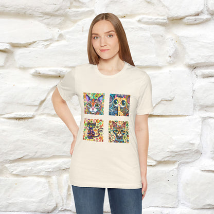 "Mosaic" Cat T-shirt for Men & Women | 100% Cotton* 🐾