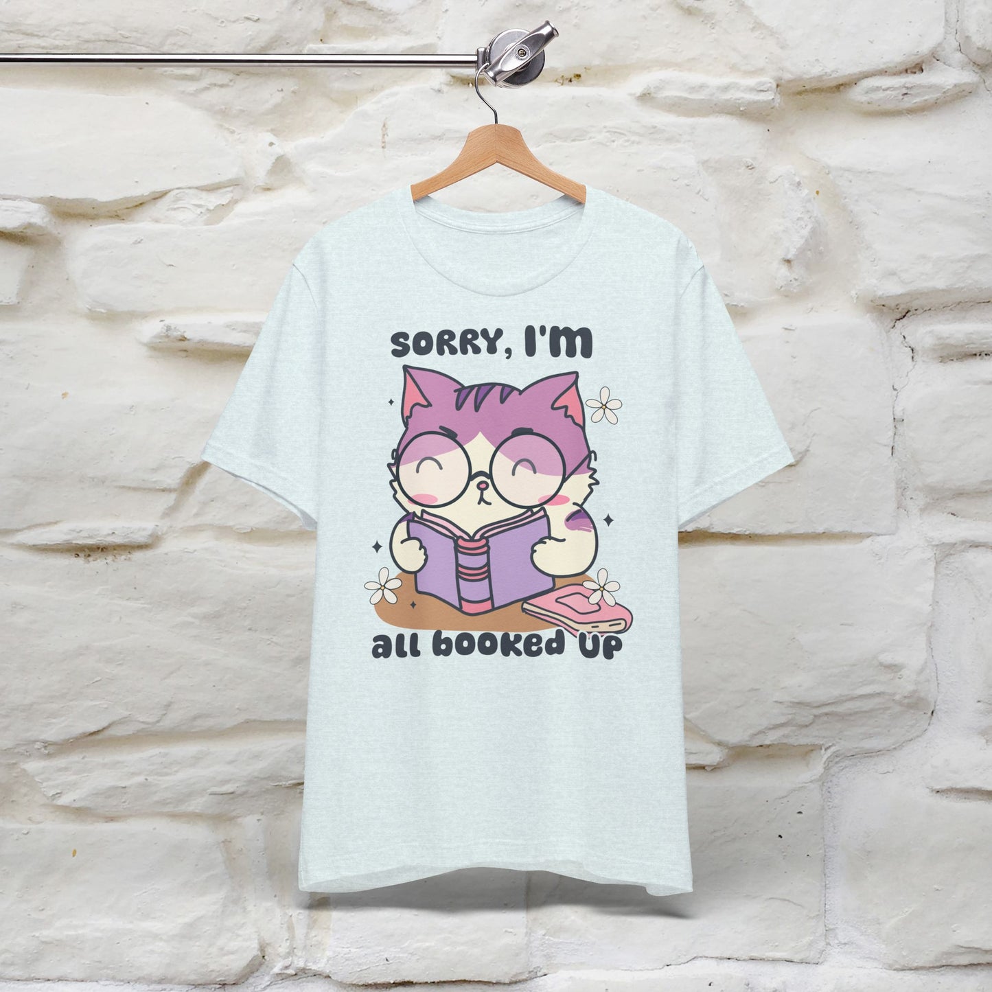 Funny Cat T-Shirt for Book Lovers – 100% Cotton* | Cute Cat Apparel for Men & Women | Gifts for Cat Lovers