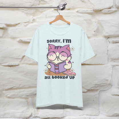 Funny Cat T-Shirt for Book Lovers – 100% Cotton* | Cute Cat Apparel for Men & Women | Gifts for Cat Lovers