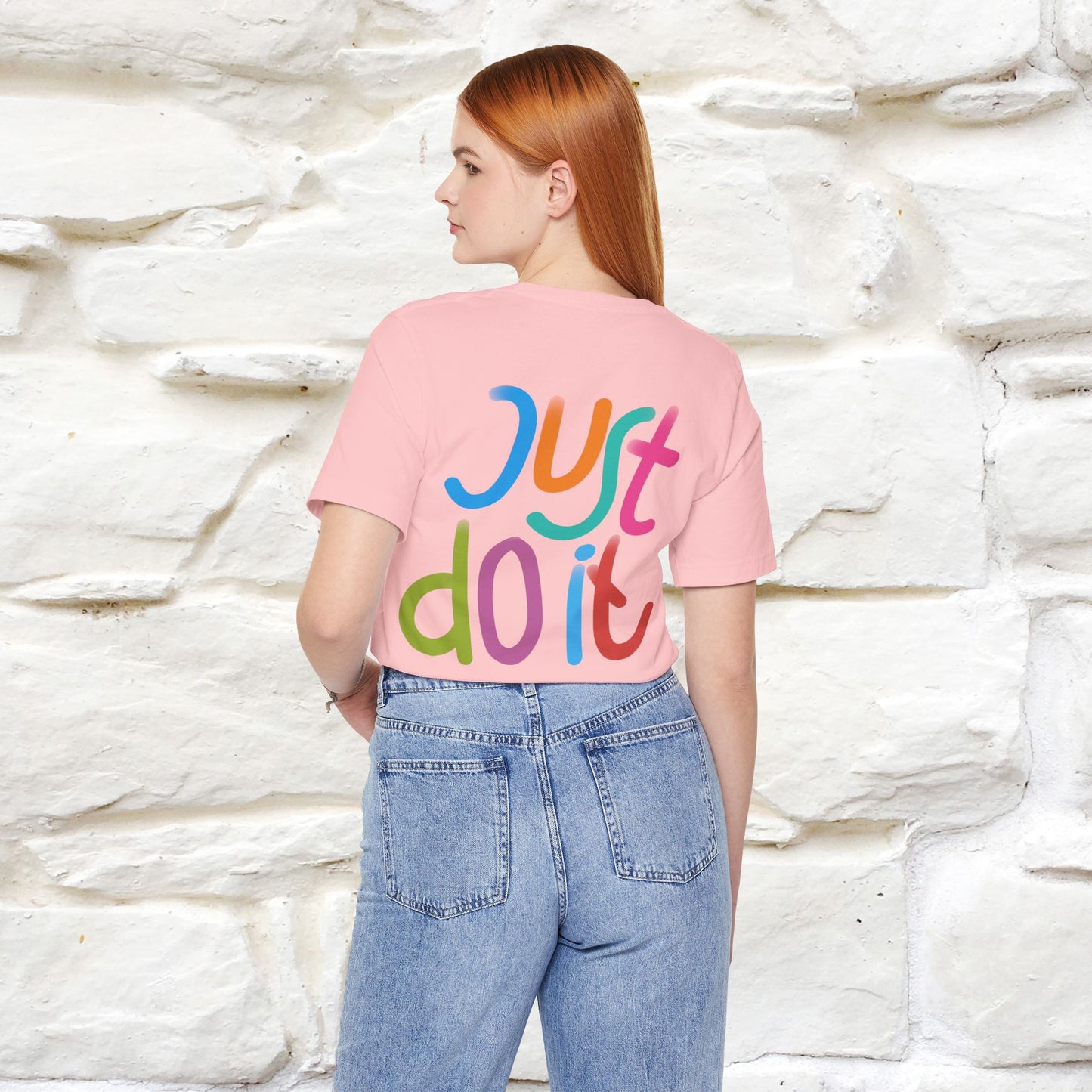 "Yes, Just Do It" Cat T-Shirt| Front & Back Design | Nunu&Miao Studio