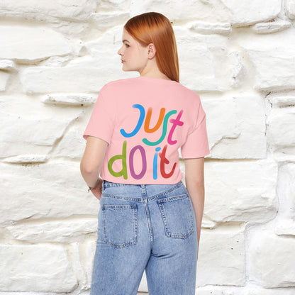 "Yes, Just Do It" Cat T-Shirt| Front & Back Design | Nunu&Miao Studio