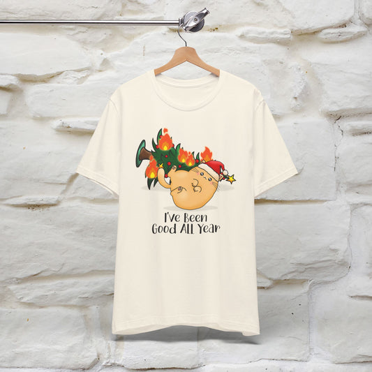 I've Been Good All Year | Festive Cat Christmas Shirt for Men & Women | 100% Cotton*