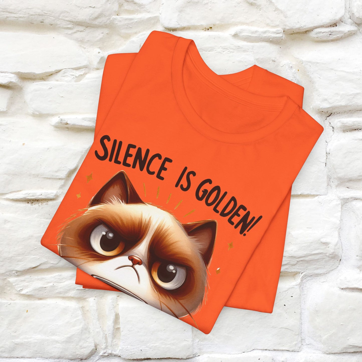 ''Silence Is Golden, Stop Talking'' T-shirt for Men and Women 100% Cotton*