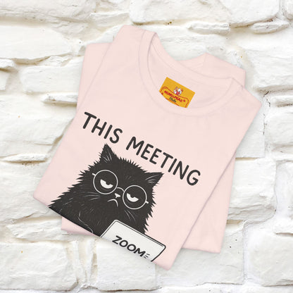 "This Meeting Could've Been a Nap" | Sarcastic Cat T-Shirt | Nunu&Miao Studio