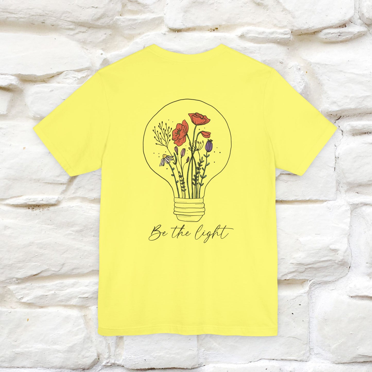 "Be The Light" Cat T-Shirt | Front & Back Design | Nunu&Miao Studio