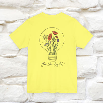 "Be The Light" Cat T-Shirt | Front & Back Design | Nunu&Miao Studio