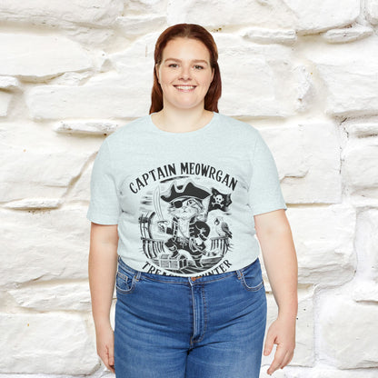 Captain Meowrgan Treasure Hunter T-Shirt | Adventure Cat Tee for Men & Women | 100% Cotton*