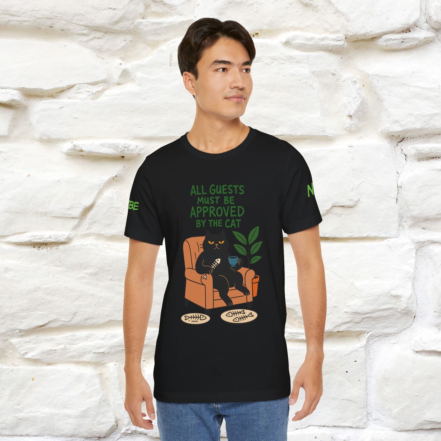 "All Guest Must Be Approved By The Cat - NO,MAYBE" Cat T-shirt |Nunu&Miao Studio