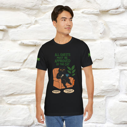 "All Guest Must Be Approved By The Cat - NO,MAYBE" Cat T-shirt |Nunu&Miao Studio