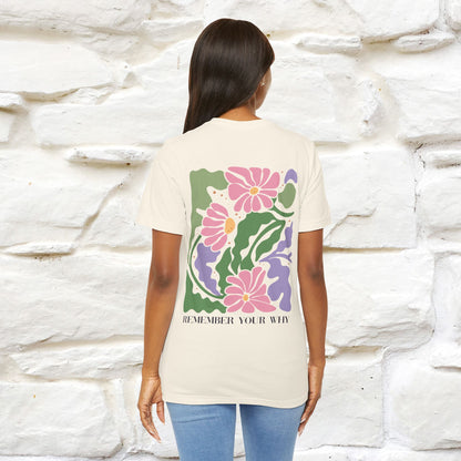 "Remember Your Why'' Cat T-Shirt Front and Back Design | Nunu&Miao Studio