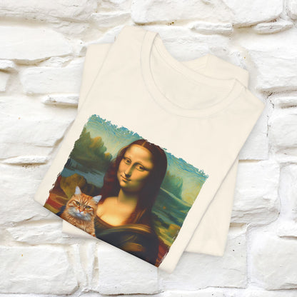 Mona Lisa’s Cat T-Shirt | Classic Art-Inspired Cat Tee for Men & Women | 100% Cotton