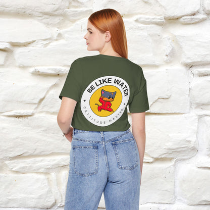 "Be Like Water: Cattitude Master | Cat T-Shirt |Nunu&Miao Studio