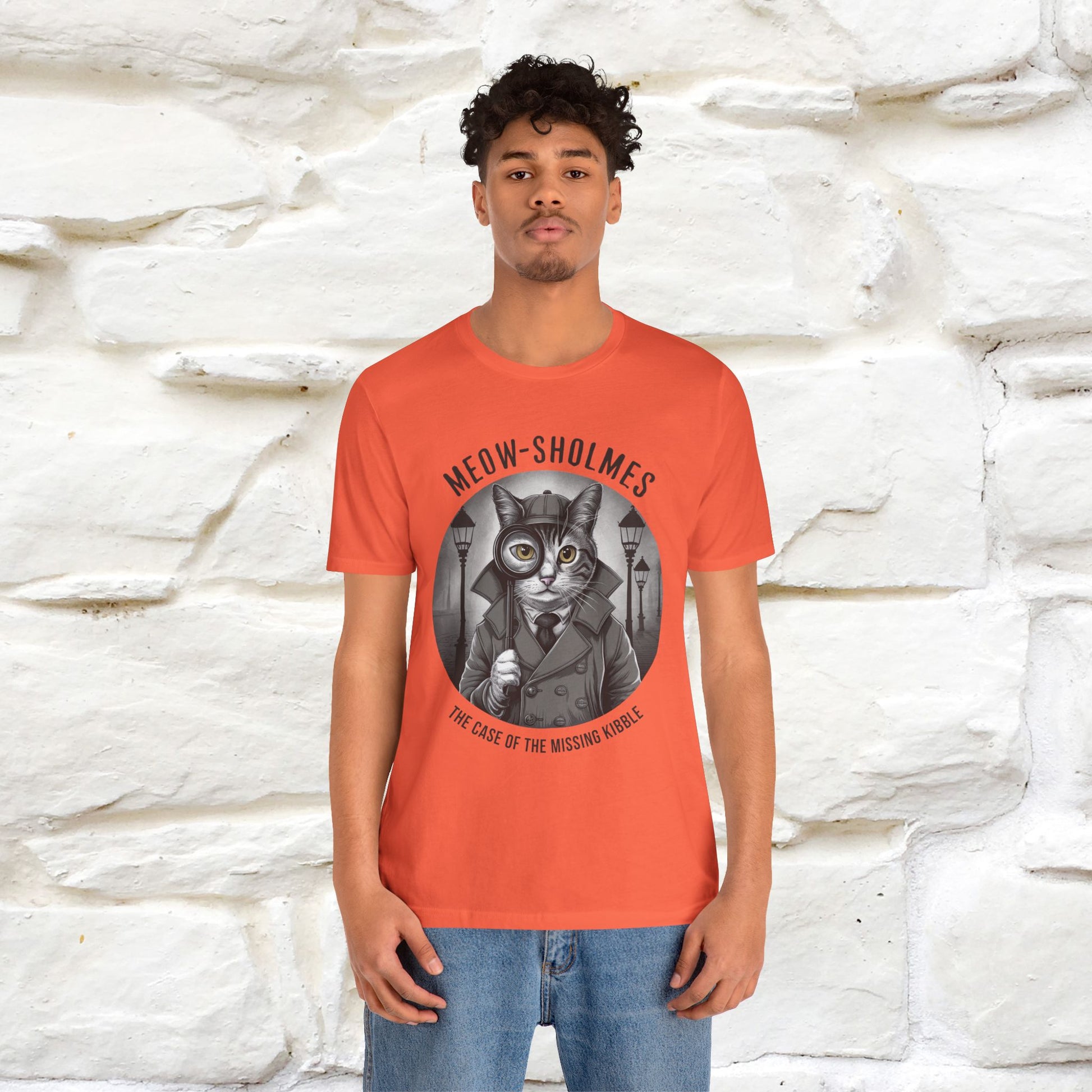 ''Meow-Sholmes: The Case of the Missing Kibble'' | Detective Cat Tee | Nunu&Miao Studio - Nunu&Miao Studio