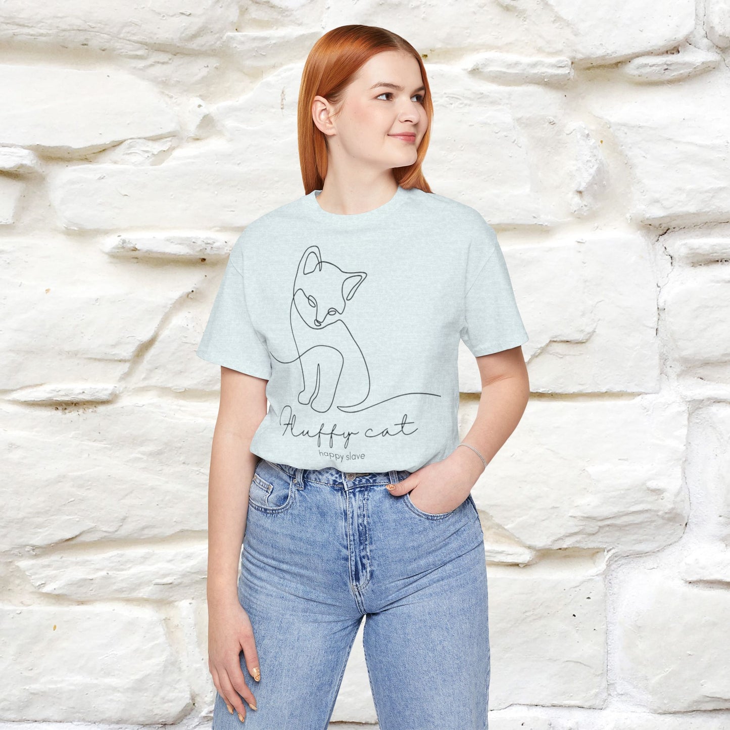 Happy Cat, Happy Slave: Quirky Cat T-Shirt for Men & Women | 100% Cotton*