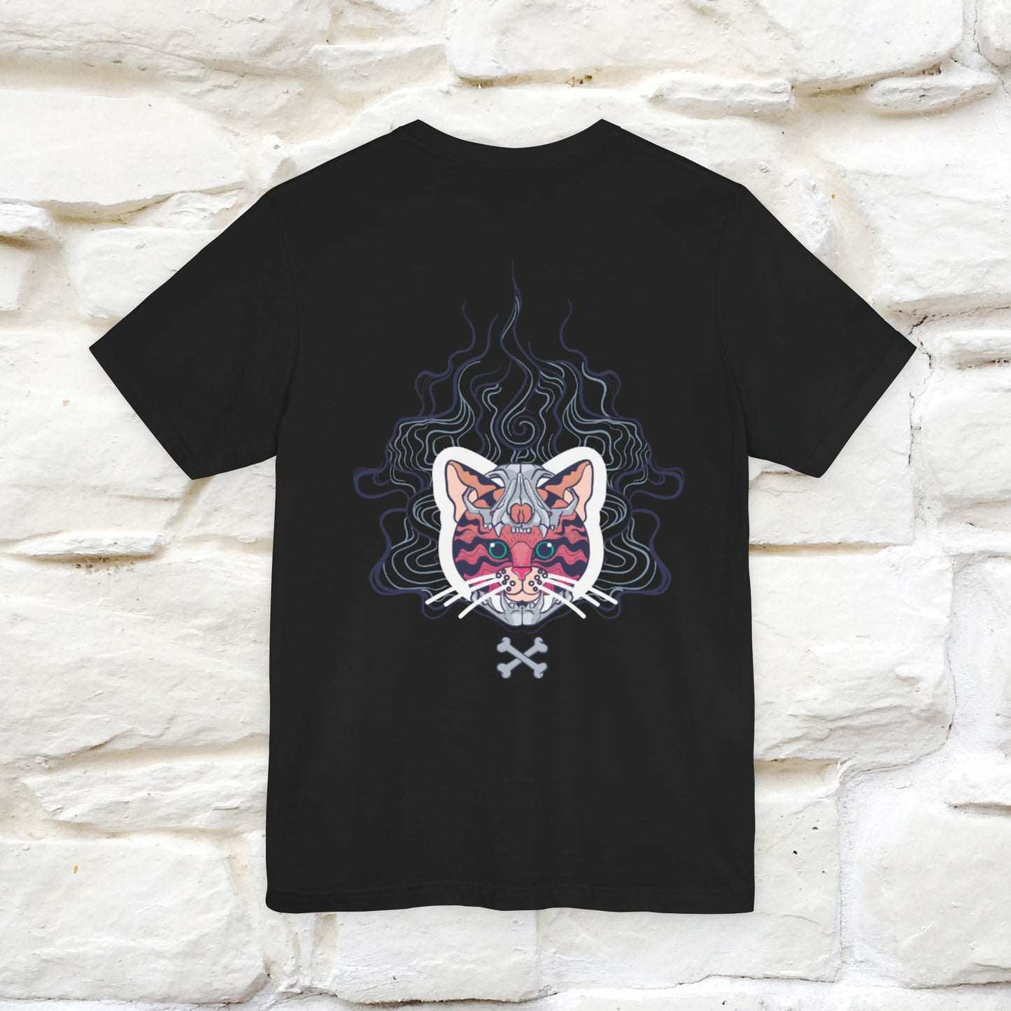 ''Air Fire Cat'' | Cat T-Shirt Front and Back Design | Nunu&Miao Studio