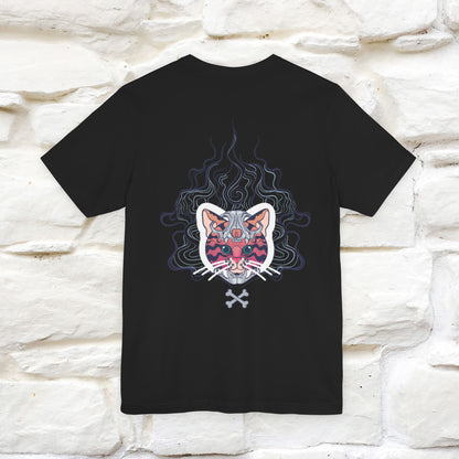 ''Air Fire Cat'' | Cat T-Shirt Front and Back Design | Nunu&Miao Studio