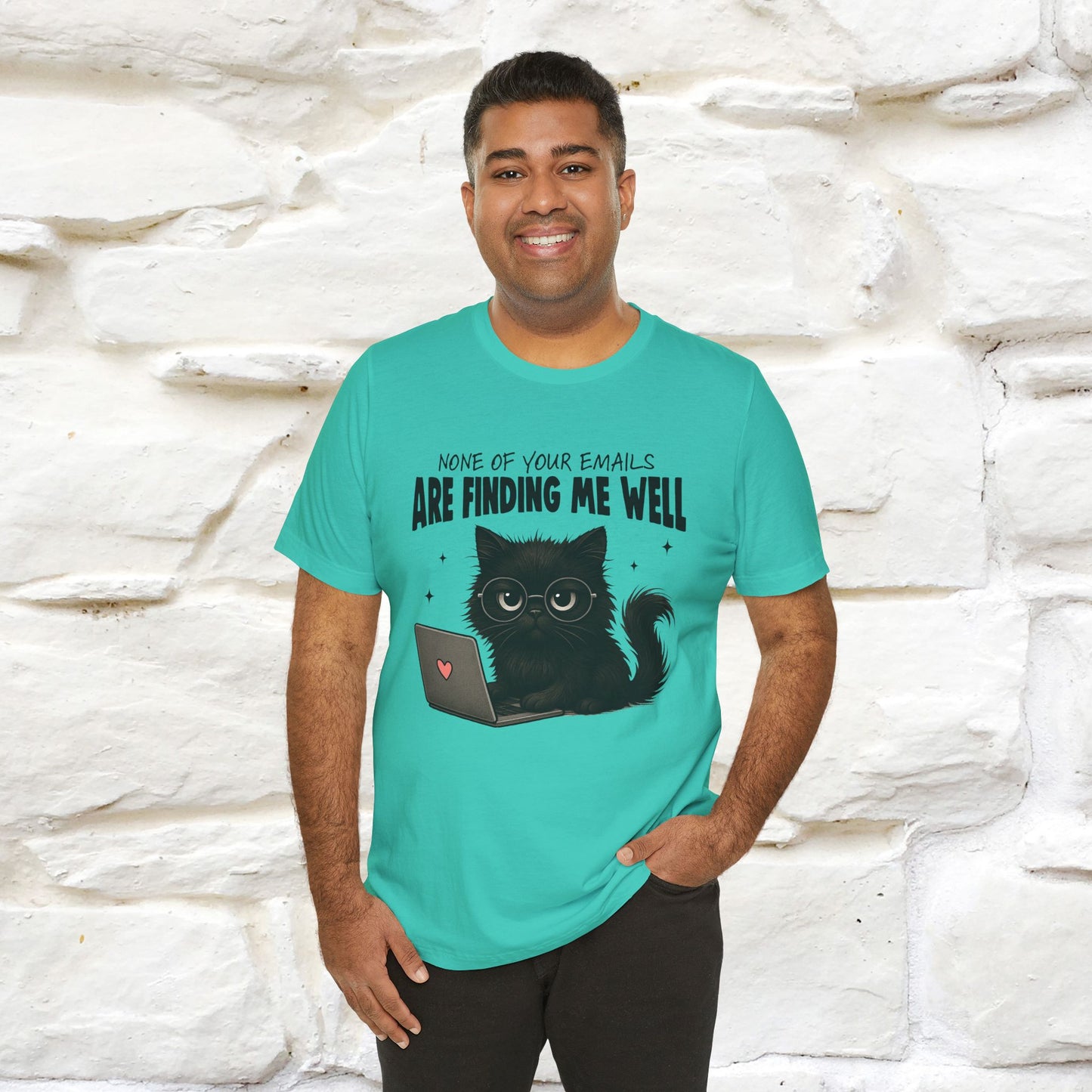 "None of your Emails Are Finding Me Well" Cat T-Shirt | Nunu&Miao Studio