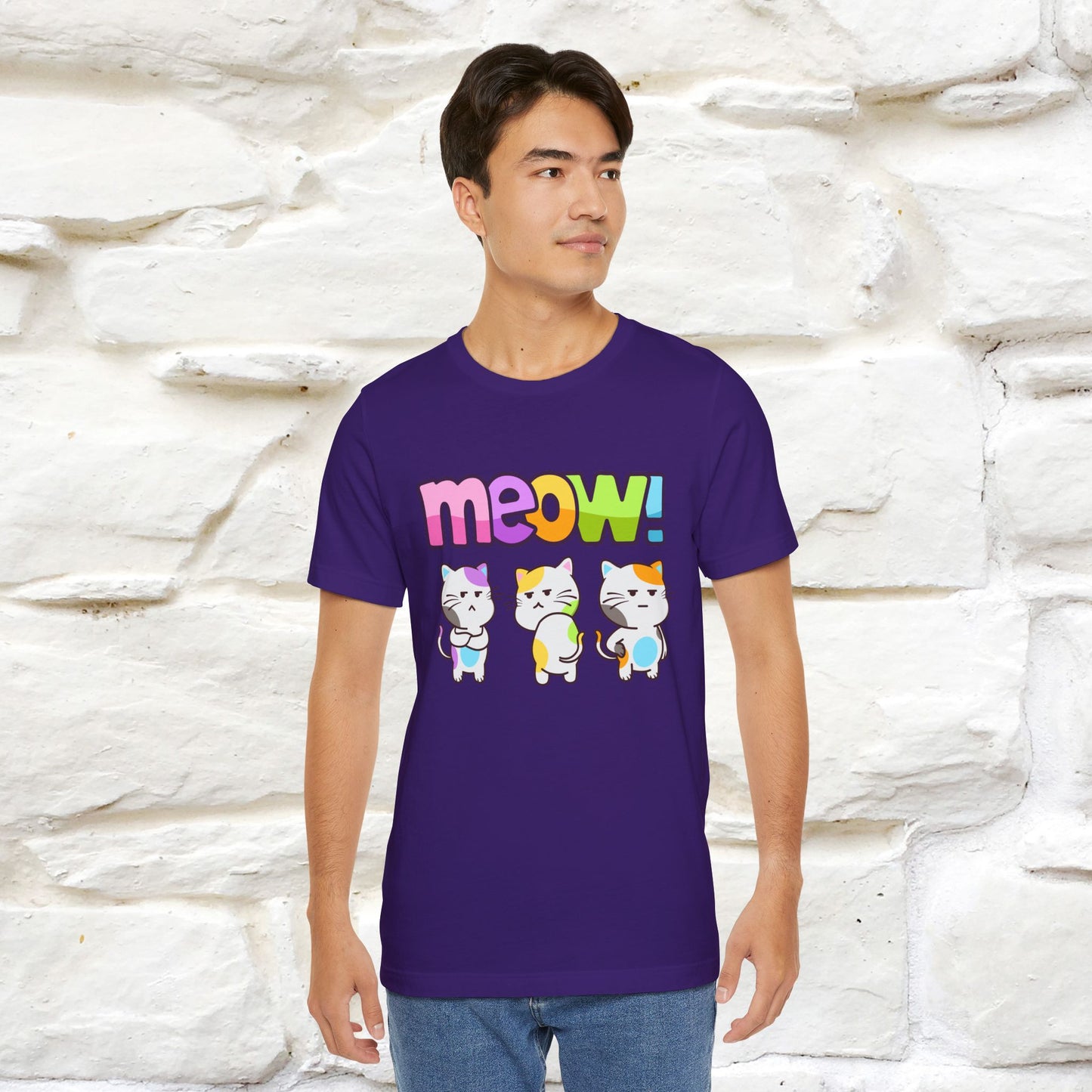 Meow! Funny Cat T-Shirt for Men & Women | 100% Cotton*