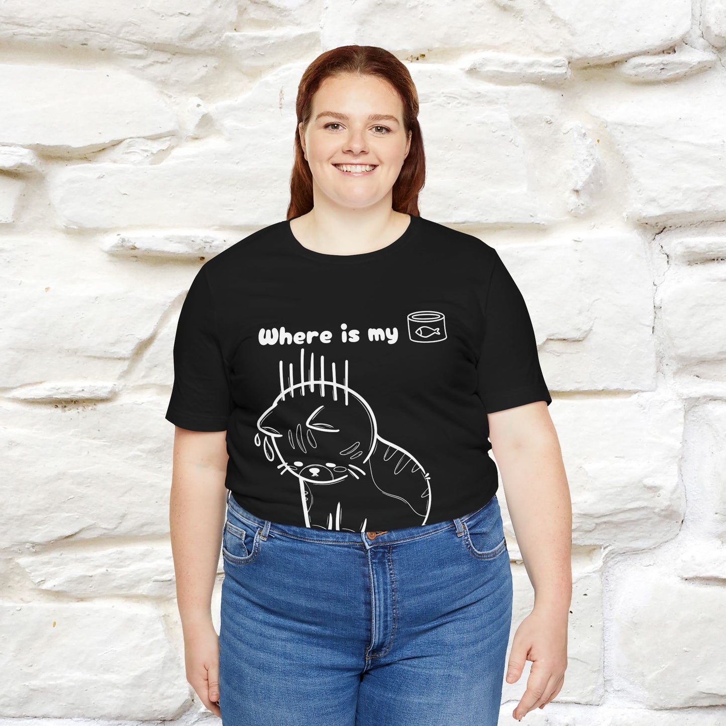 "Where Is My Tuna?" Cat T-Shirt | Nunu&Miao Studio - Nunu&Miao Studio