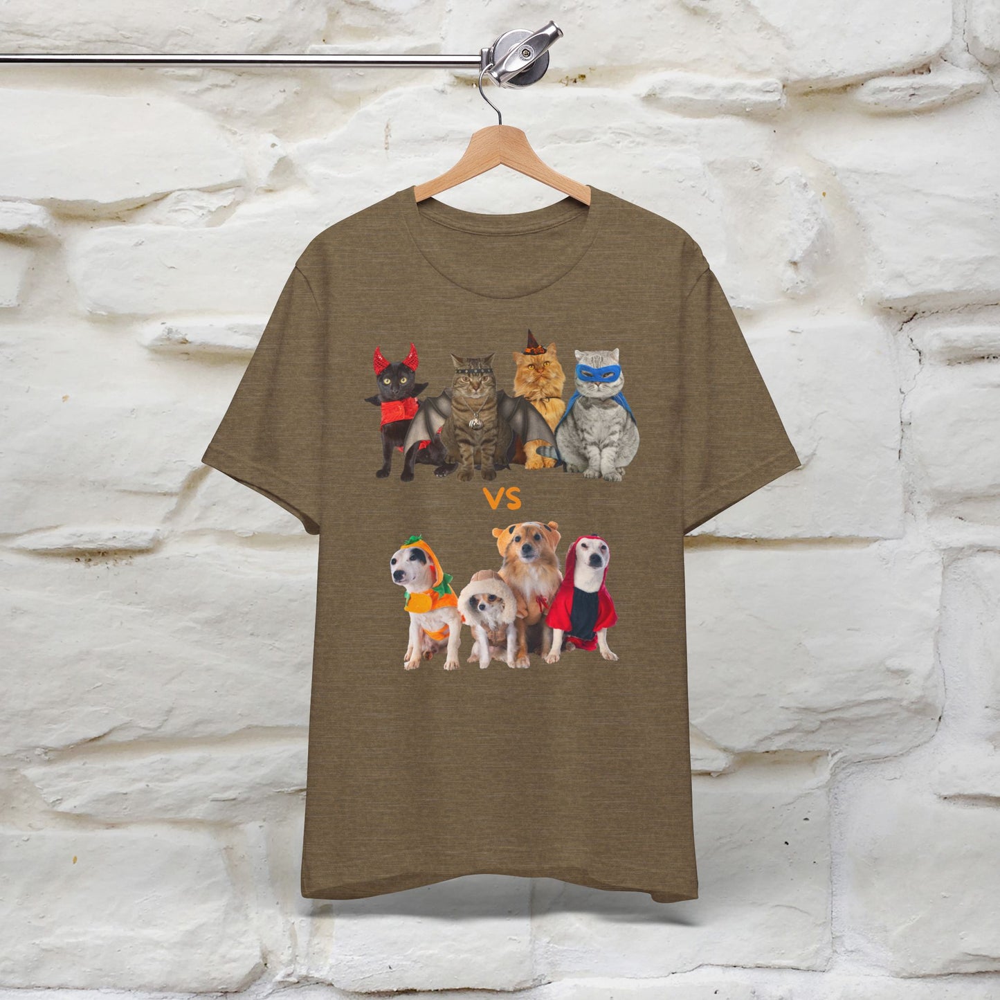 ''Cat Vs Dogs''  Cat and Dog T-shirt for Men and Women 100% Cotton*