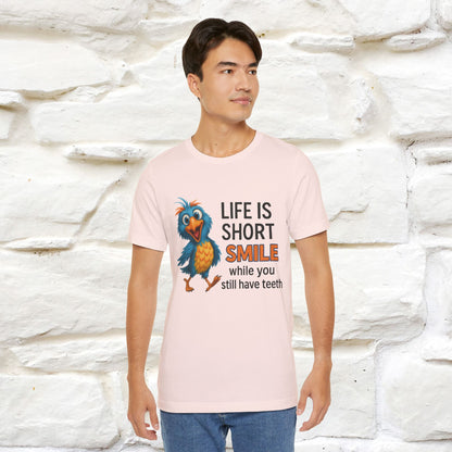 "Life Is Short Smile While ..." |Funny T-Shirt | Nunu&Miao Studio