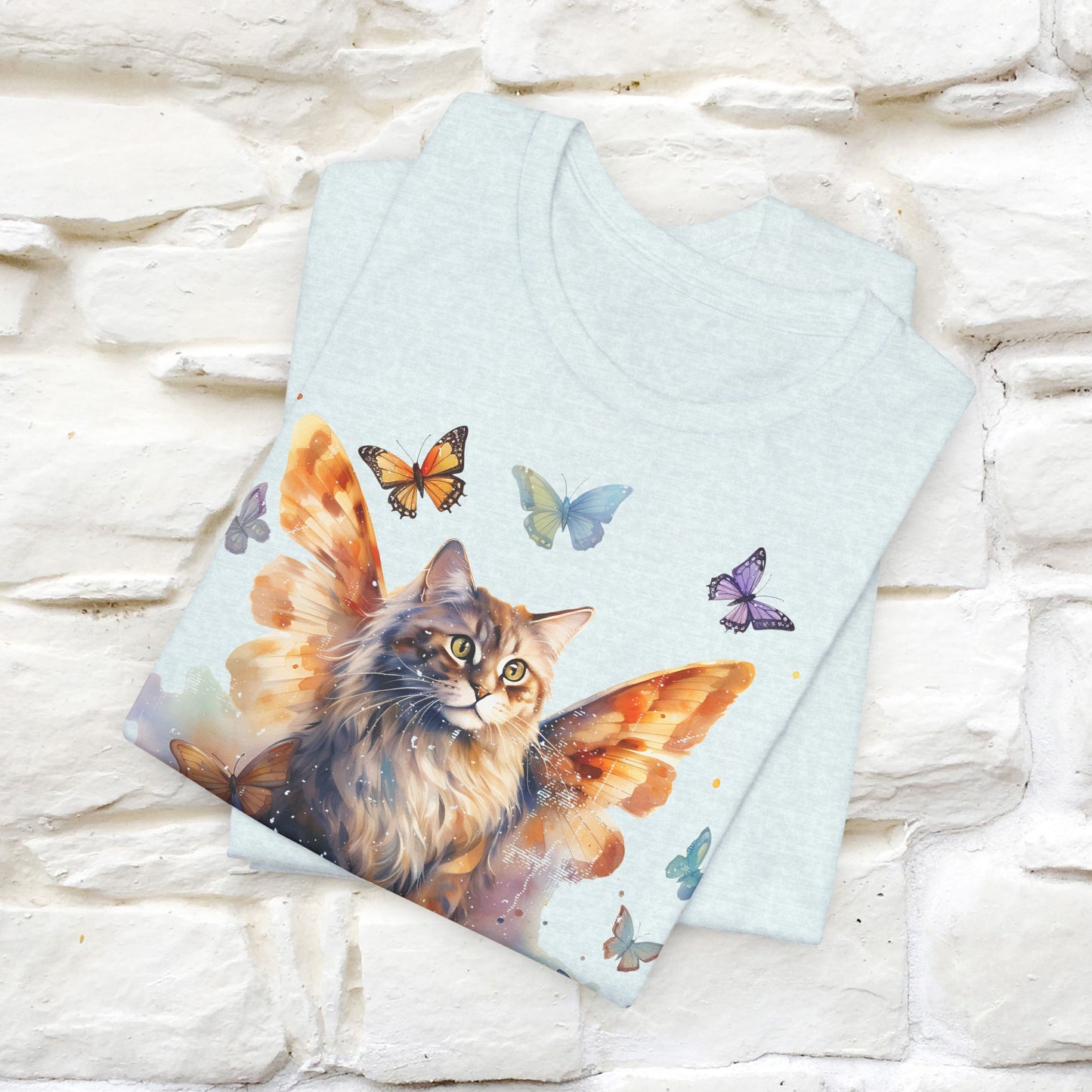 "Meow-velous Butterflies" T-shirt for Women | 100% Cotton*