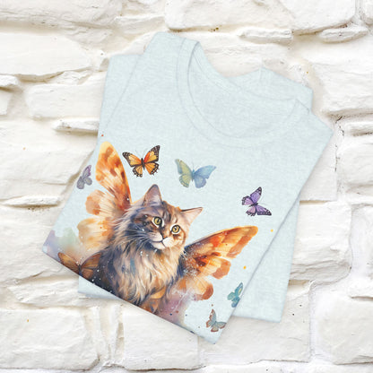 "Meow-velous Butterflies" T-shirt for Women | 100% Cotton*