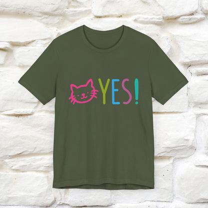 "Yes, Just Do It" Cat T-Shirt for Men & Women | Front & Back Design | 100% Cotton* 🐾