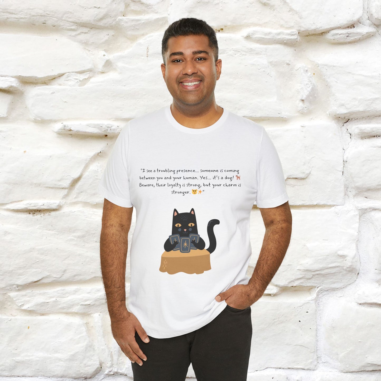 "The Cat's Tarot: Secrets Revealed" Cat T-Shirt for Men & Women | 100% Cotton*