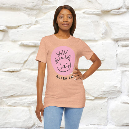 "Queen Cat" T-Shirt for Women | 100% Cotton* | Fierce Feline Fashion