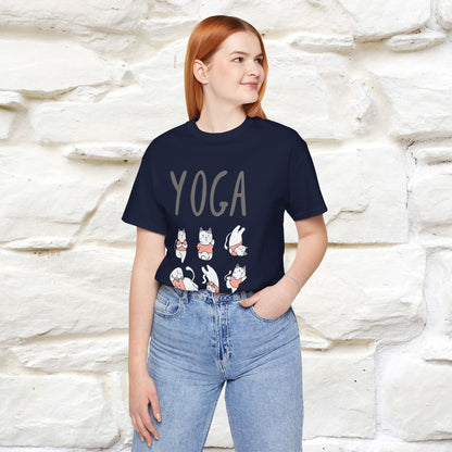 The Real Yoga Challenge Cat T-Shirt for Men & Women | 100% Cotton* Funny & Comfortable Tee