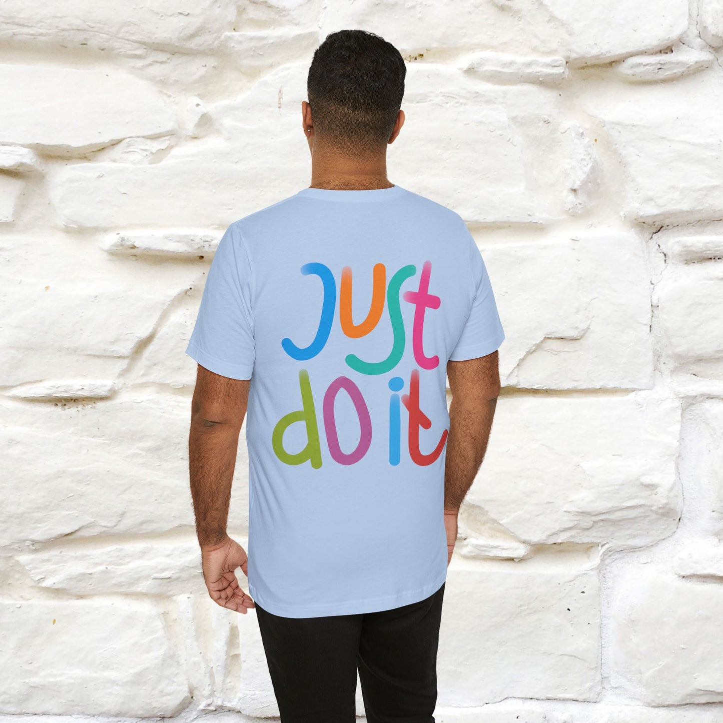 "Yes, Just Do It" Cat T-Shirt| Front & Back Design | Nunu&Miao Studio