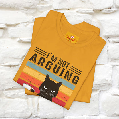 Non sto discutendo, sto spiegando perché ho ragione T-shirt con gatto per uomo e donna | 100% cotone* Maglietta divertente