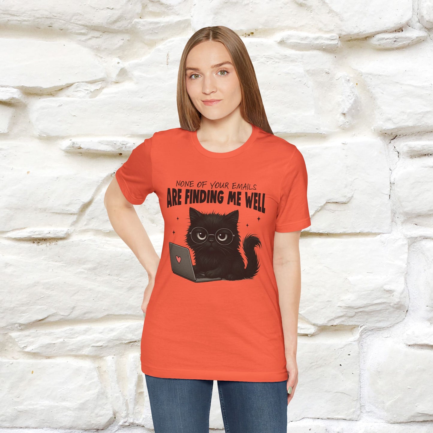 "None of your Emails Are Finding Me Well" Cat T-Shirt | Nunu&Miao Studio