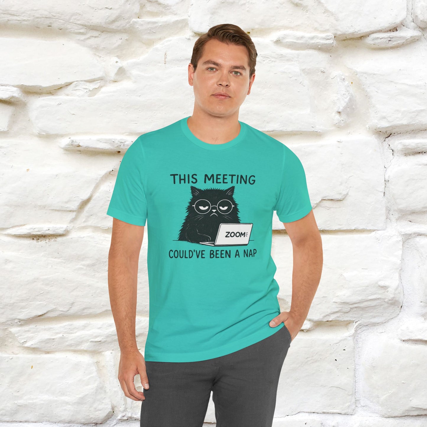 "This Meeting Could've Been a Nap" | Sarcastic Cat T-Shirt | Nunu&Miao Studio
