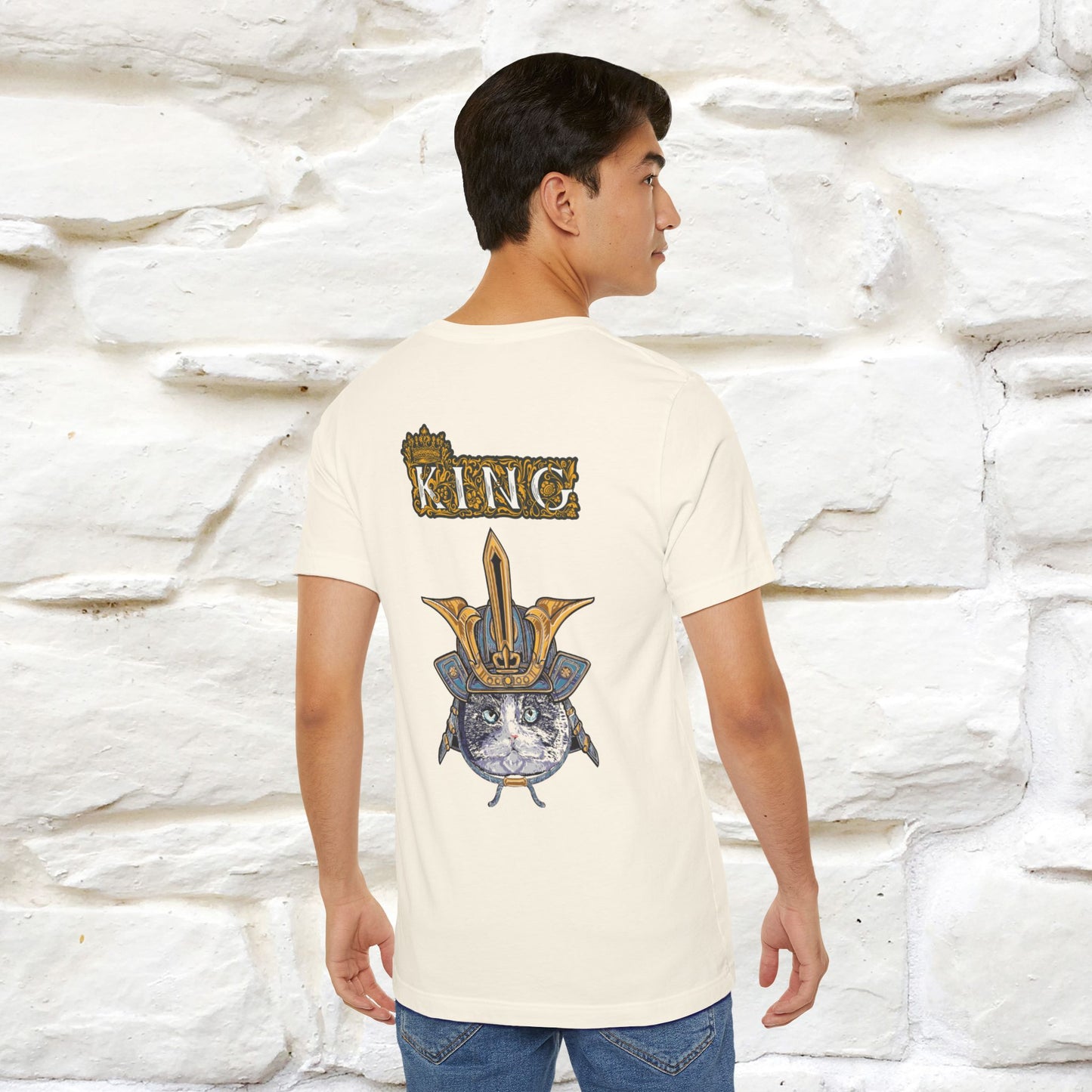 King Cat: Majestic Cat T-Shirt for Men & Women | Front & Back Design | 100% Cotton*