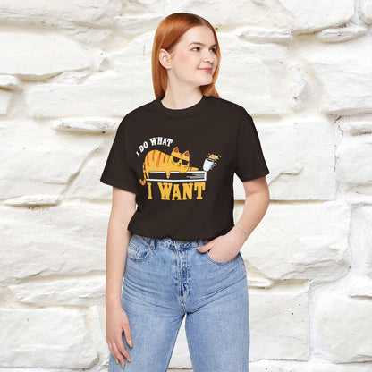 "I Do What I Want" Cute Cat T-Shirt for Men & Women | 100% Cotton 🐾