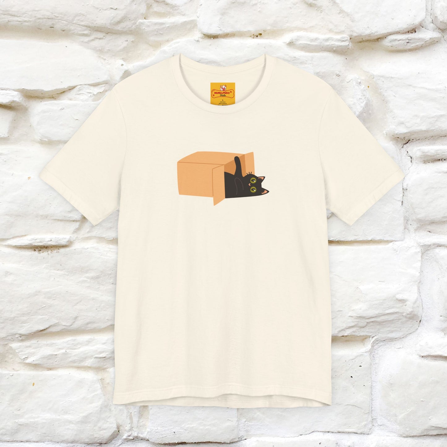 "Think Like There Is No Box" Cat T-Shirt| Front & Back Design | Nunu&Miao Studio