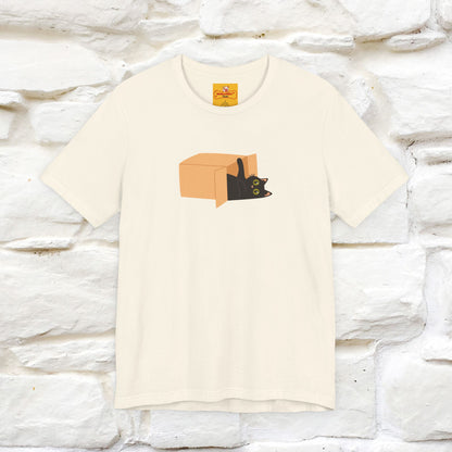 "Think Like There Is No Box" Cat T-Shirt| Front & Back Design | Nunu&Miao Studio
