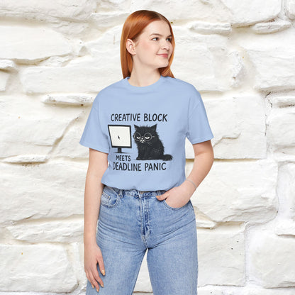 "Creative Block Meets Deadline..." |Cat T-Shirt | Nunu&Miao Studio