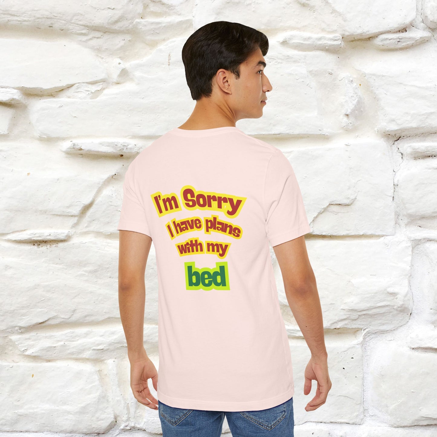 "I Am Sorry I Have Plans With My Bed" |  Cat T-Shirt | Front & Back Design | Nunu&Miao Studio