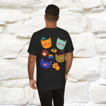 ''The Power Of Meow'' Cat T-Shirt Front and Back Design | Nunu&Miao Studio