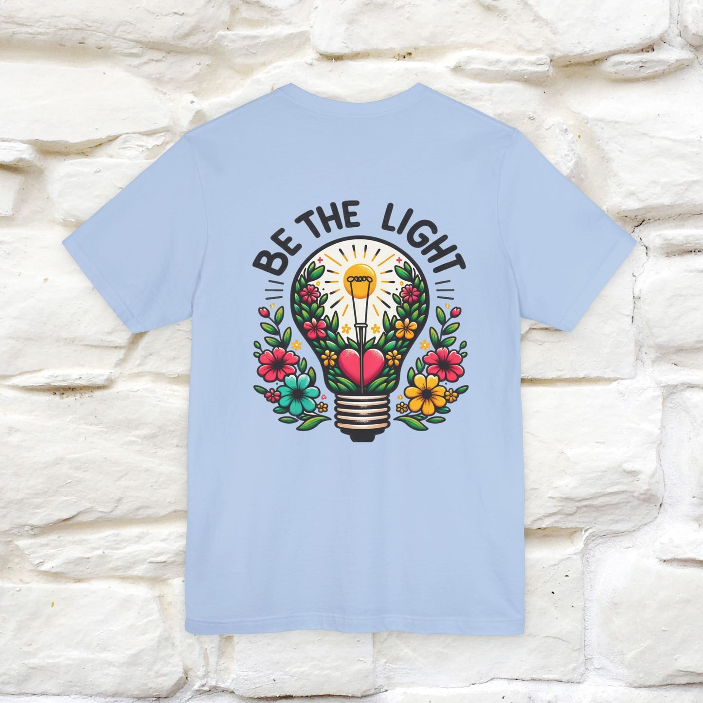 ''Be The Light" Cat T-Shirt| Front & Back Design | Nunu&Miao Studio