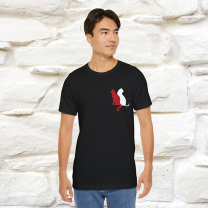 ''Modern Shapes'' Cat T-Shirt Front and Back Design | Nunu&Miao Studio