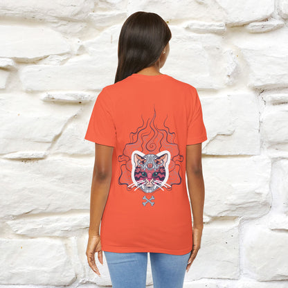 ''Air Fire Cat'' | Cat T-Shirt Front and Back Design | Nunu&Miao Studio